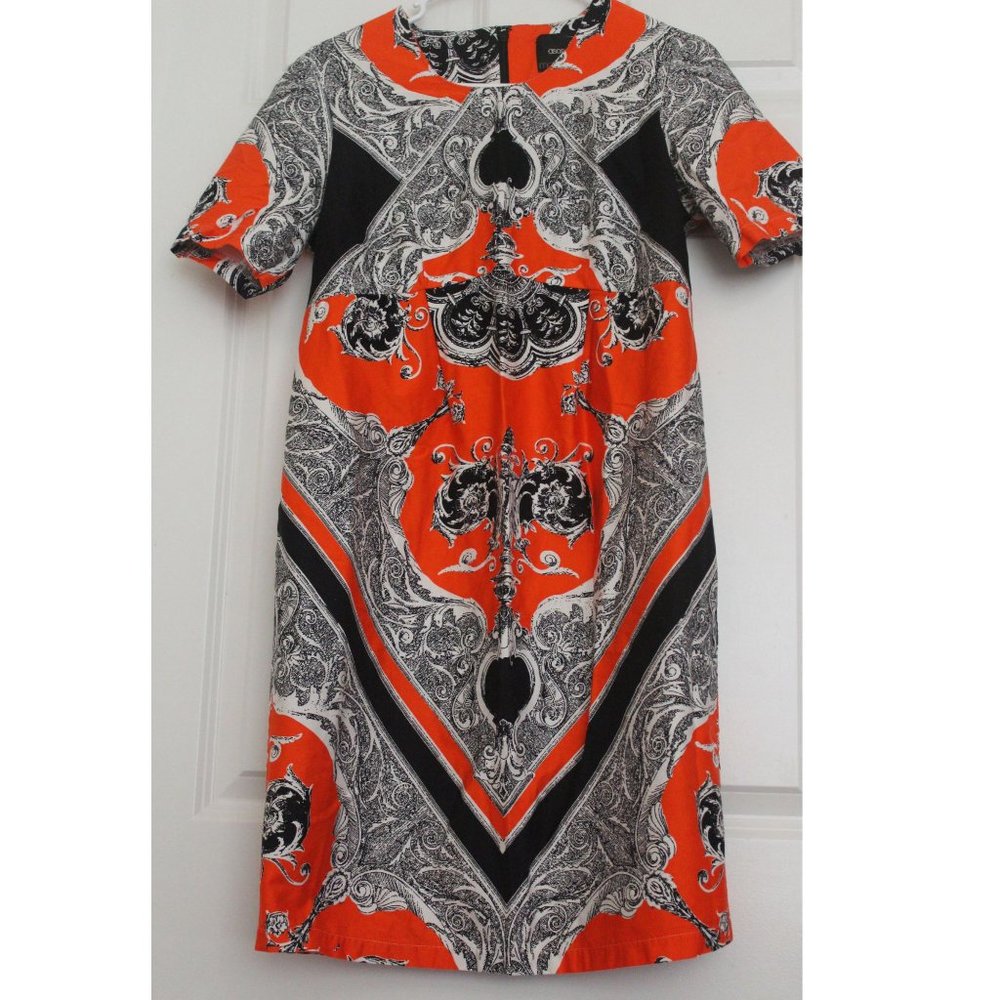 ASOS Boho Maternity Shift Dress Career Colorful Bandana Scarf Size 6 NWOT
